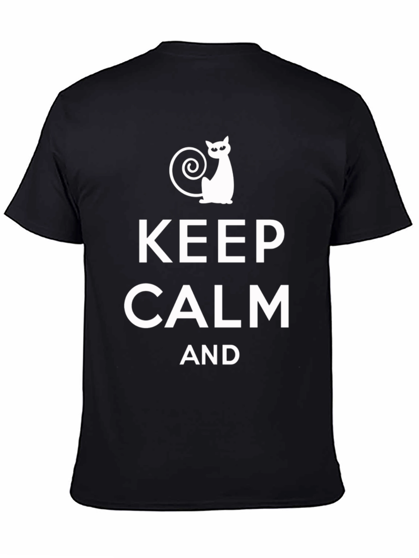 Keep Calm Cat Lover T-Shirt - Funny Slogan Tee