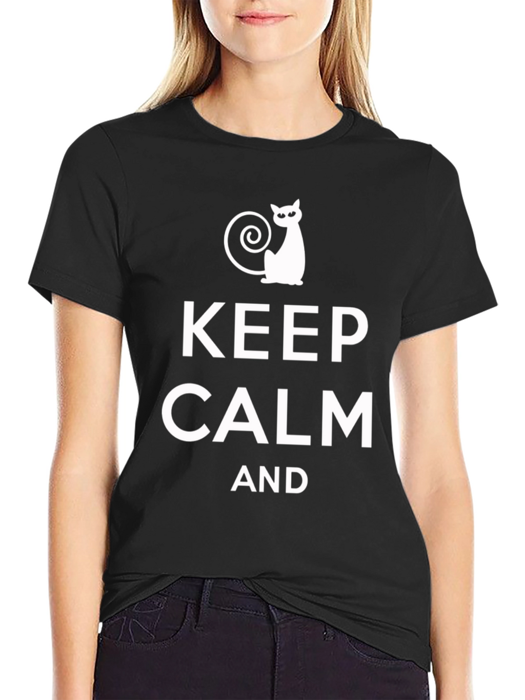 Keep Calm Cat Lover T-Shirt - Funny Slogan Tee