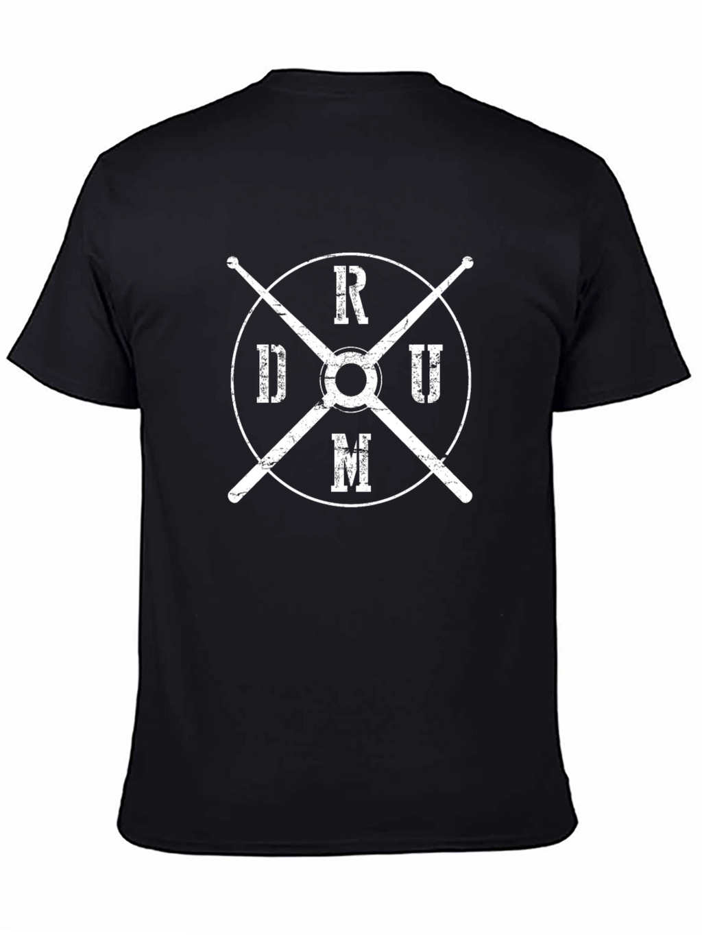 Drum T-Shirt with Drumsticks Design