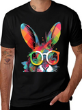 Cool Bunny Graphic Tee - Easter Style