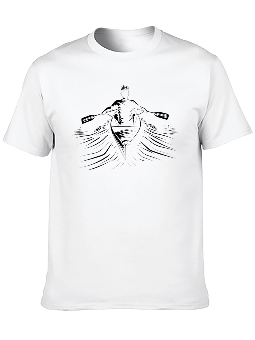 Rowing Graphic Black Tee