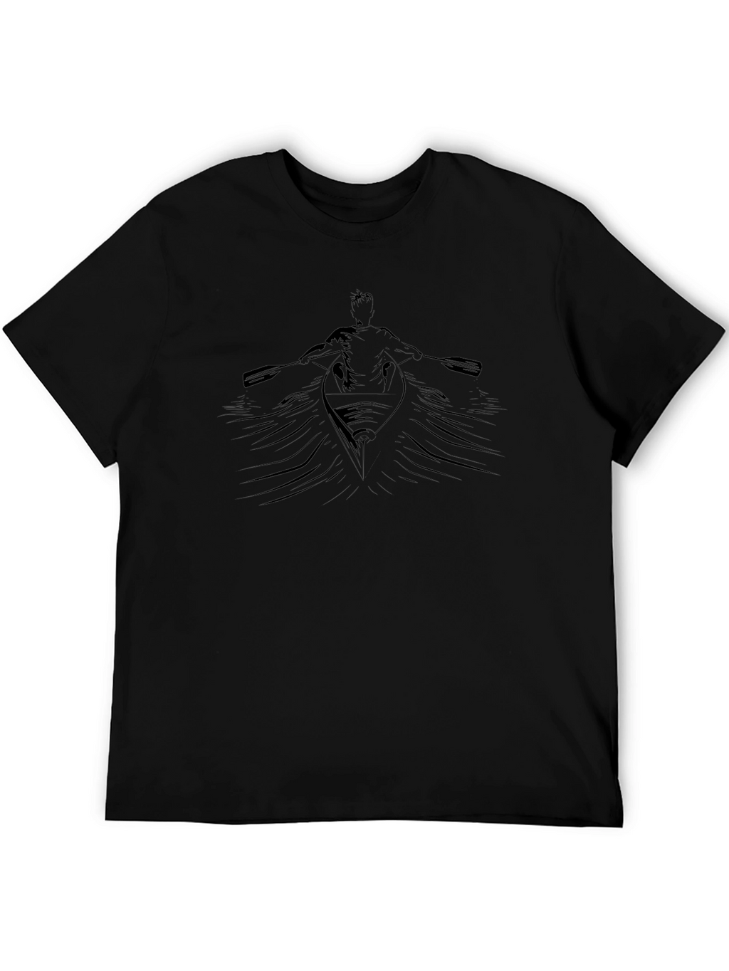 Rowing Graphic Black Tee