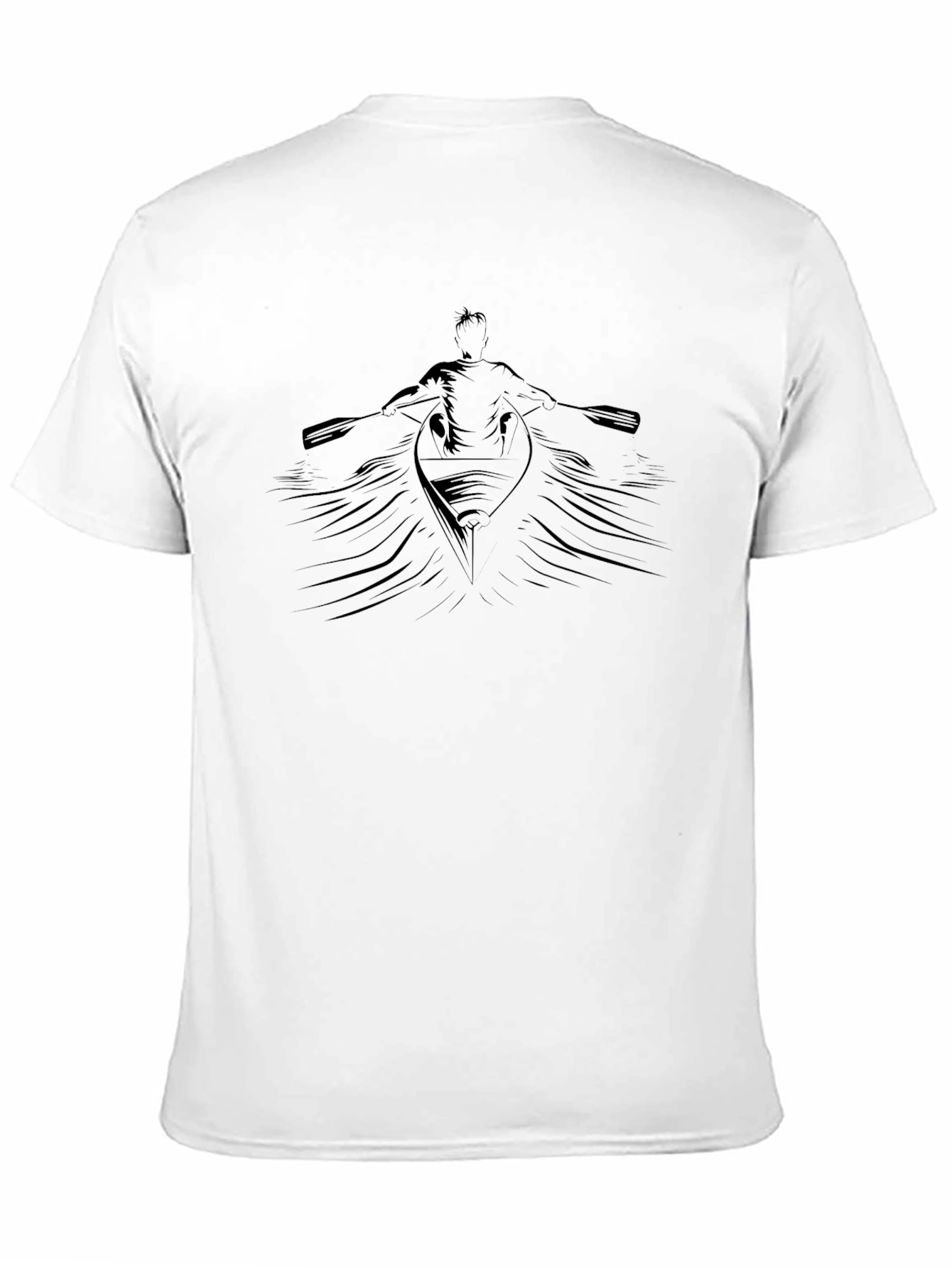 Rowing Graphic Black Tee