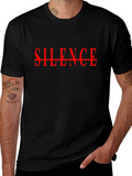Silence Graphic Tee - Bold Statement T-Shirt
