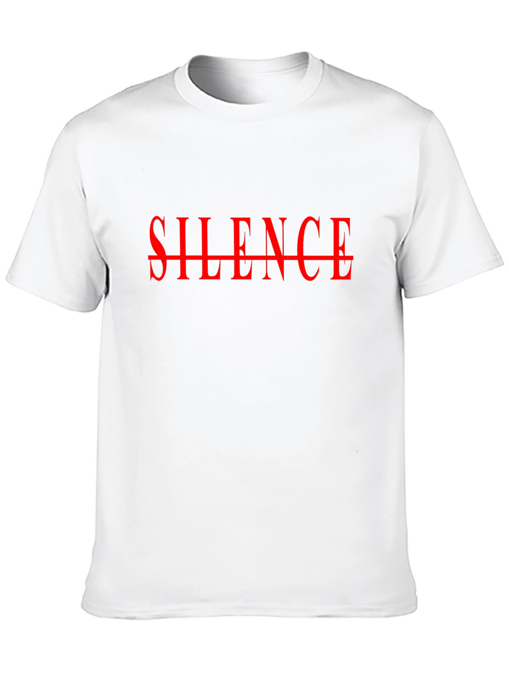 Silence Graphic Tee - Bold Statement T-Shirt