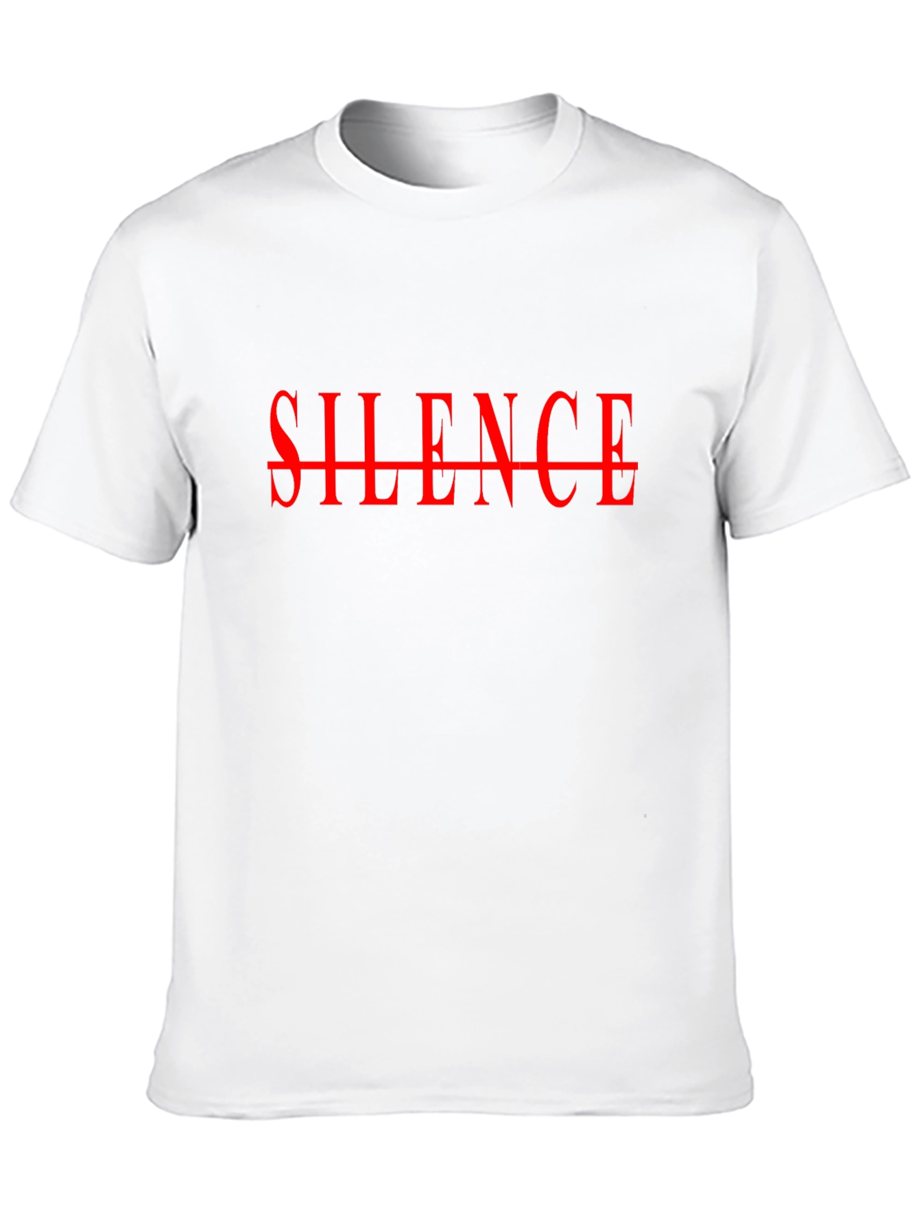 Silence Graphic Tee - Bold Statement T-Shirt