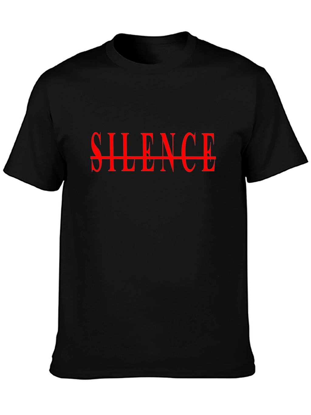 Silence Graphic Tee - Bold Statement T-Shirt