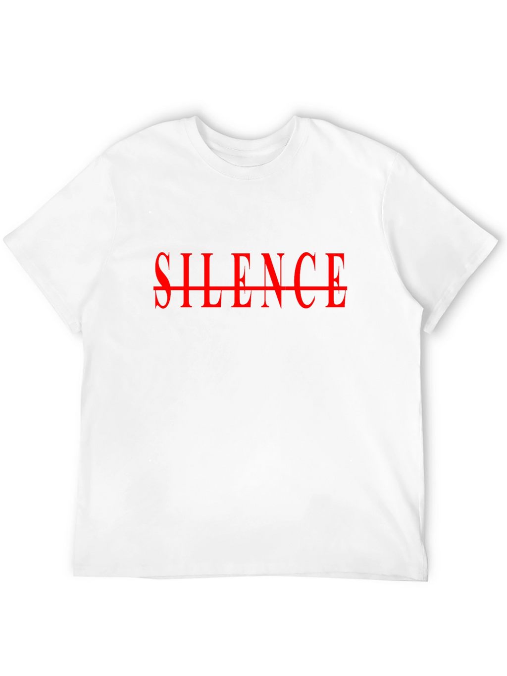 Silence Graphic Tee - Bold Statement T-Shirt