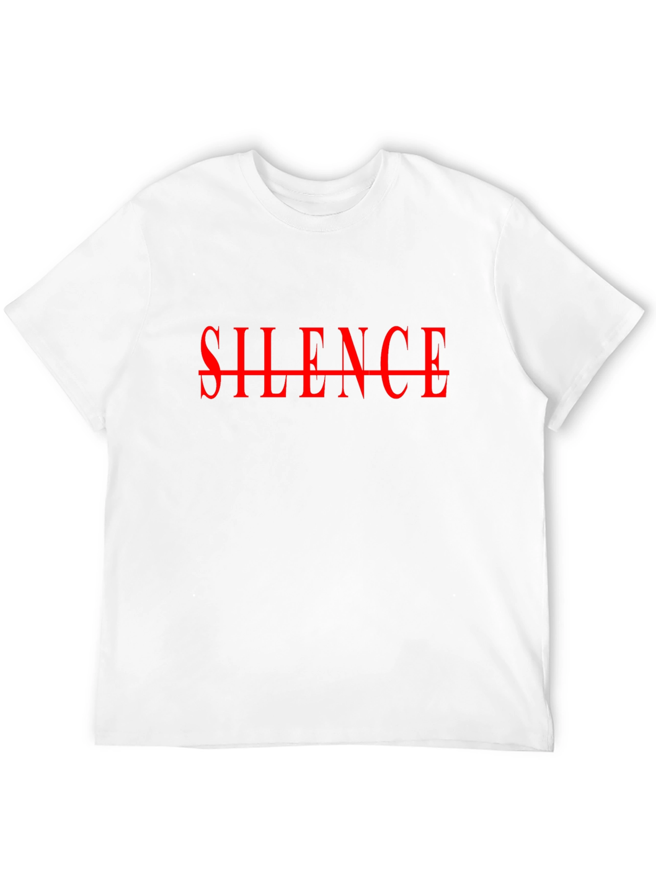 Silence Graphic Tee - Bold Statement T-Shirt