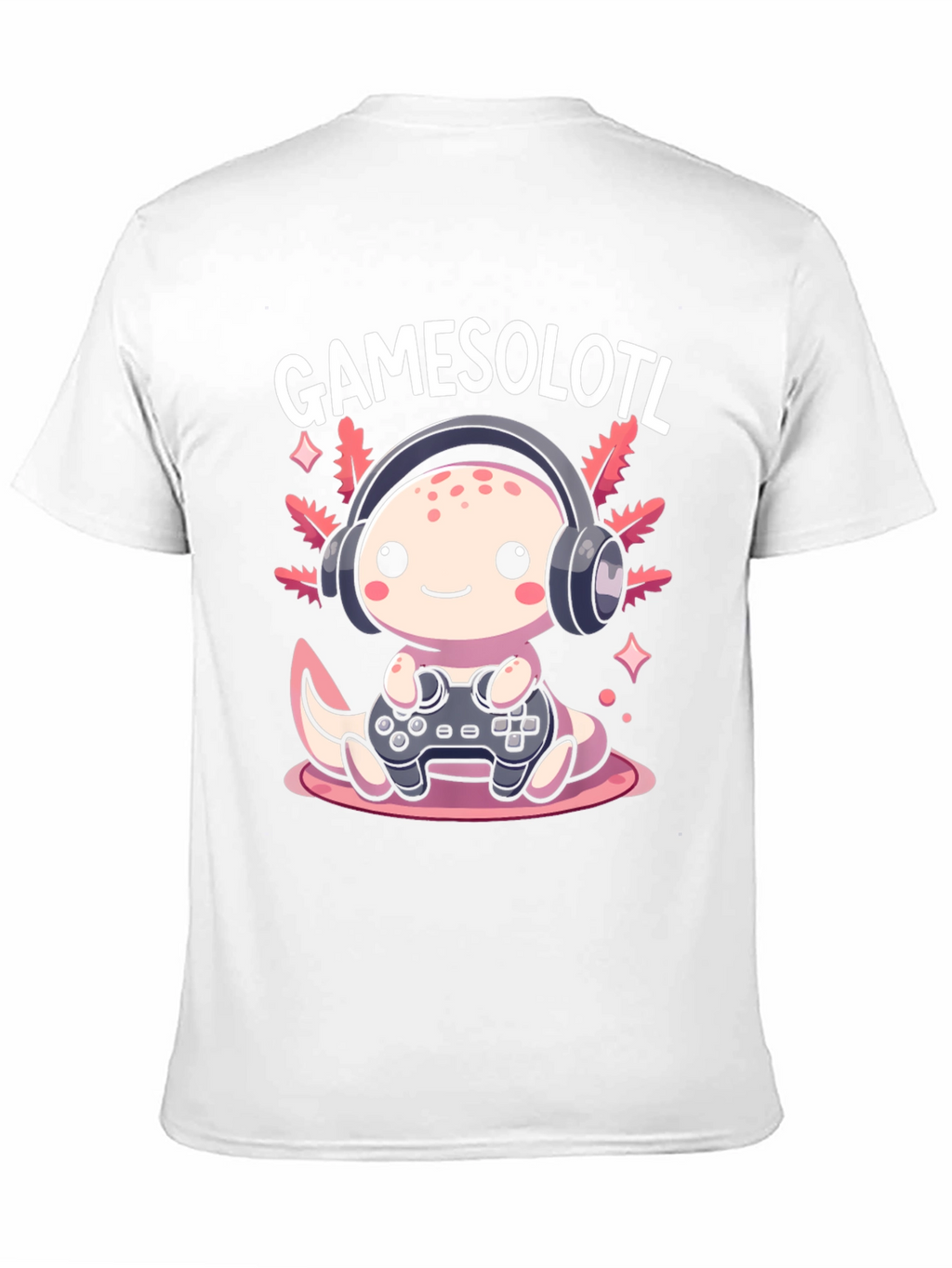 Gamesolotl Graphic Tee - Gamer Axolotl T-Shirt