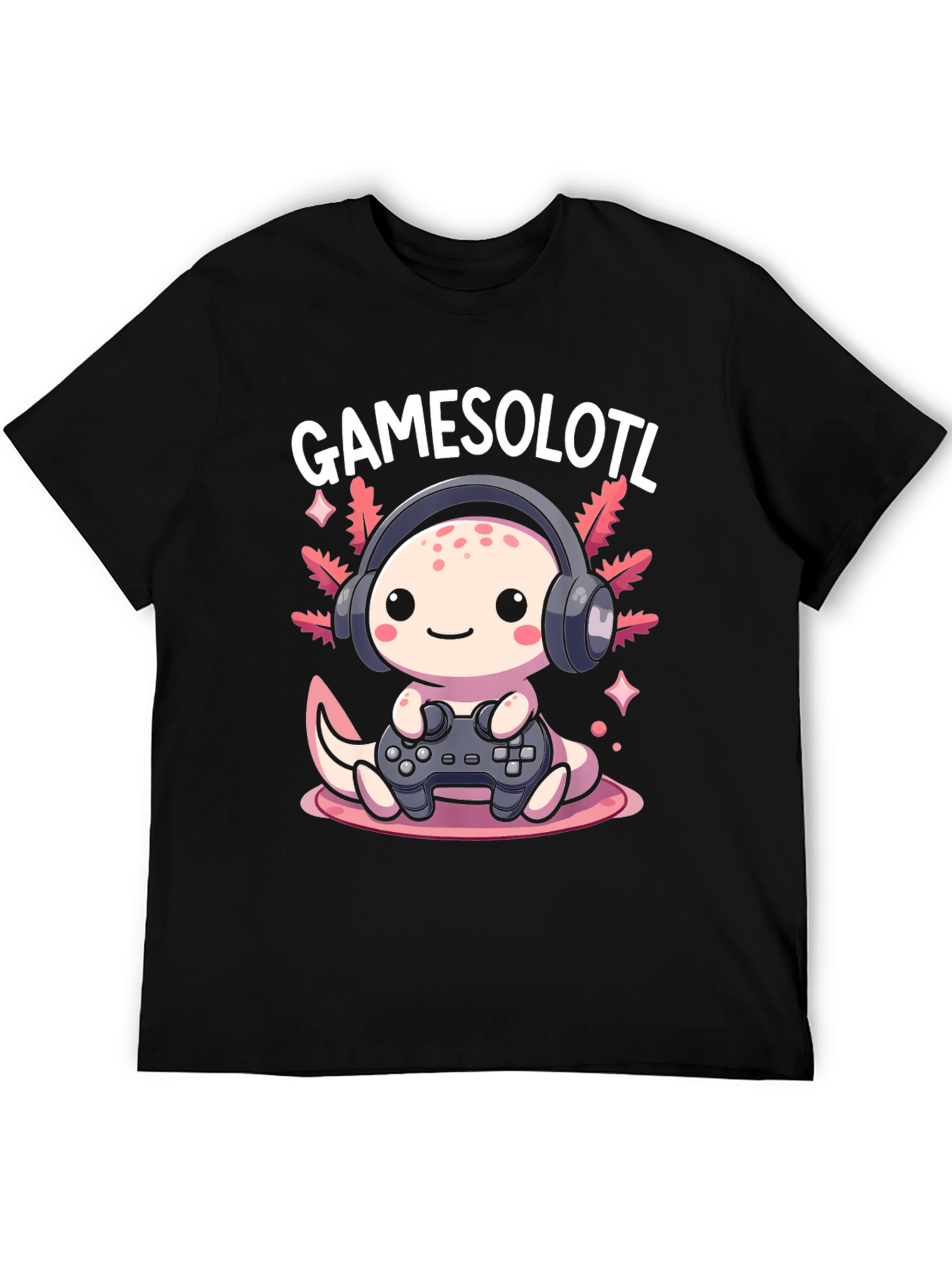 Gamesolotl Graphic Tee - Gamer Axolotl T-Shirt
