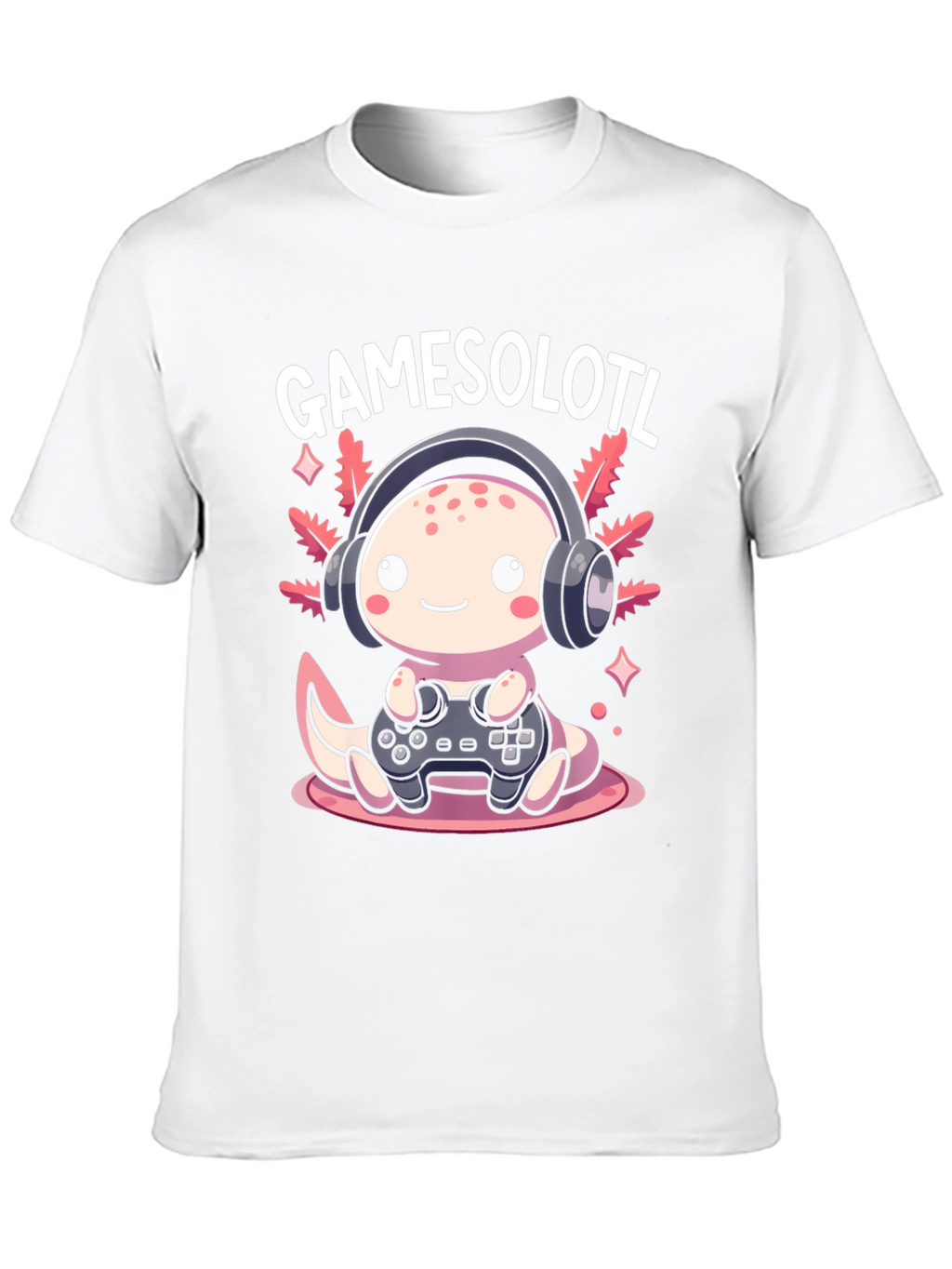 Gamesolotl Graphic Tee - Gamer Axolotl T-Shirt