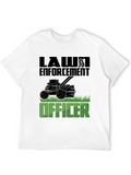 Lawn Enforcement Officer Graphic T-Shirt
