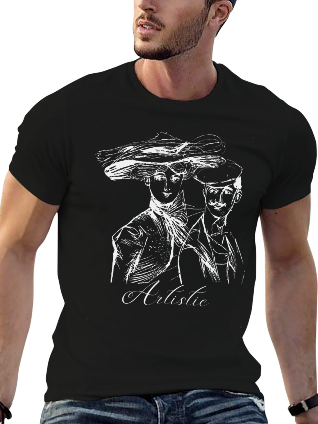 Artistic Sketch Graphic Tee