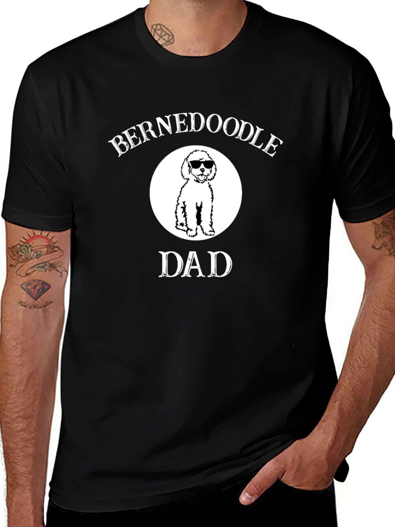 Bernedoodle Dad T-Shirt - Dog Lover Gift