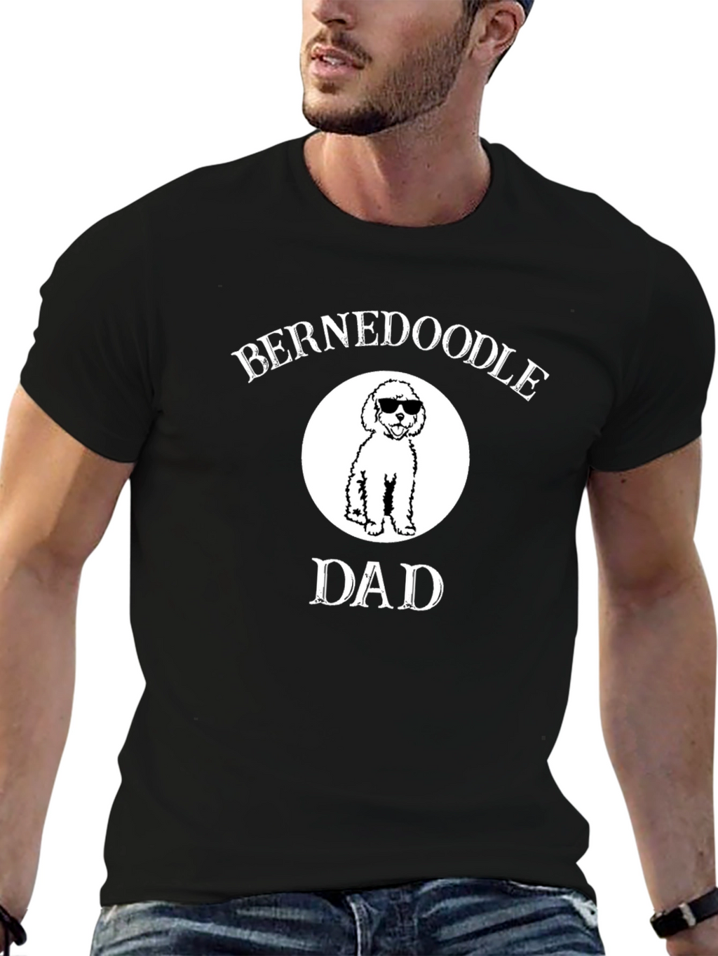 Bernedoodle Dad T-Shirt - Dog Lover Gift