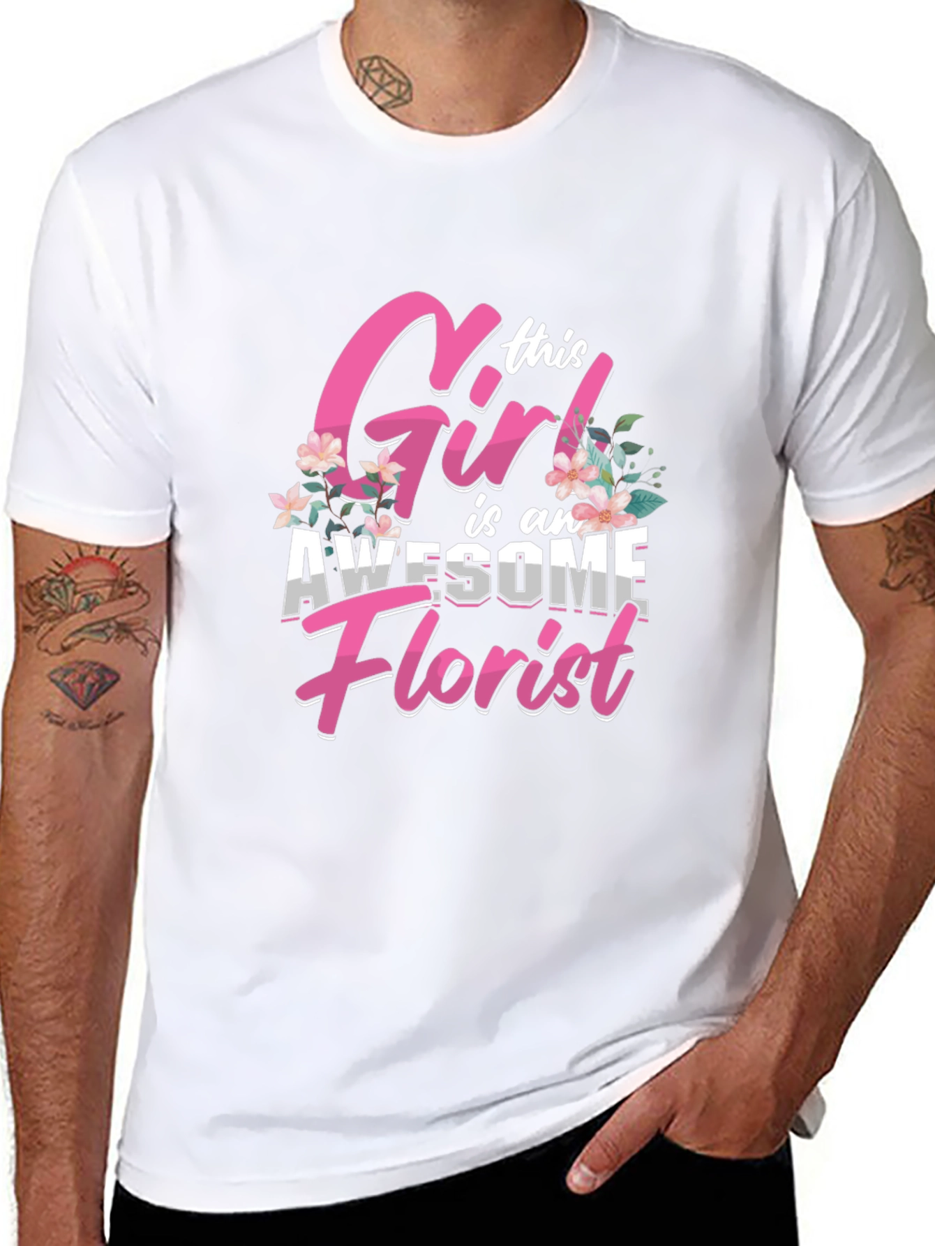 Awesome Florist Girl T-Shirt
