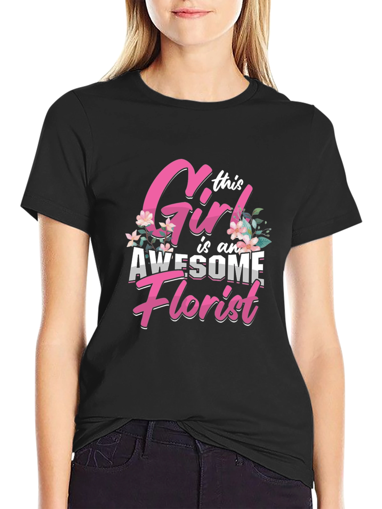 Awesome Florist Girl T-Shirt