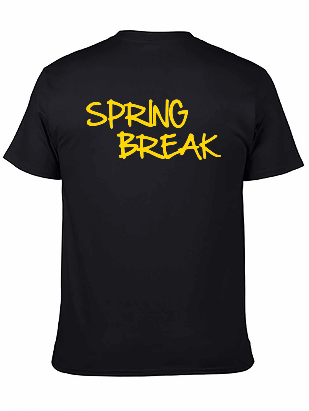 Spring Break Black T-Shirt - Casual Holiday Style