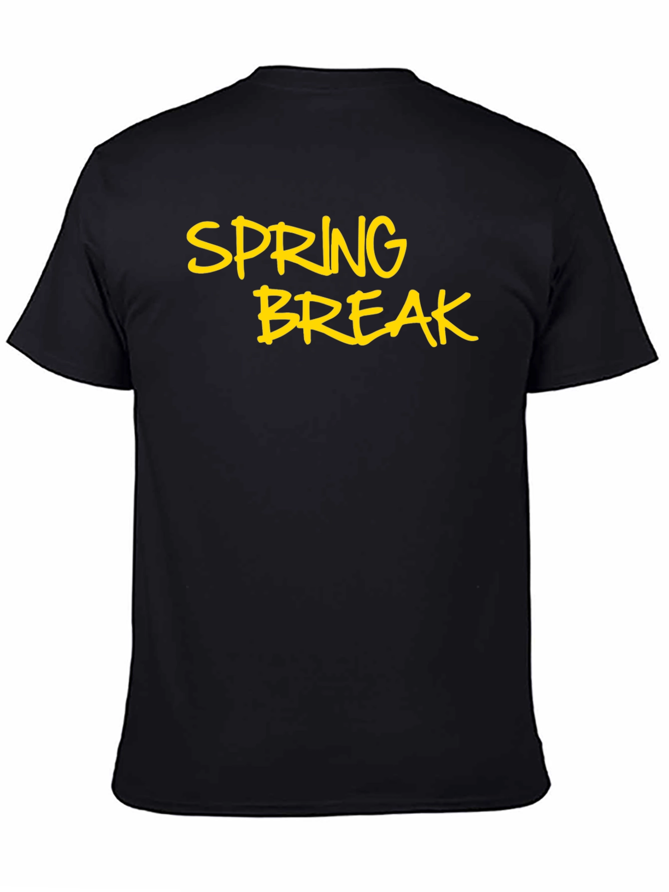 Spring Break Black T-Shirt - Casual Holiday Style