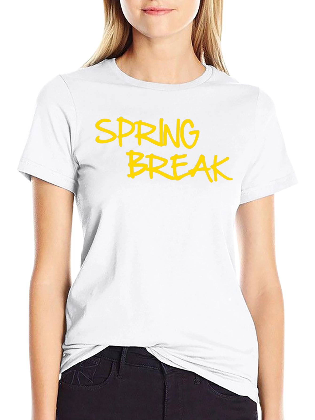 Spring Break Black T-Shirt - Casual Holiday Style