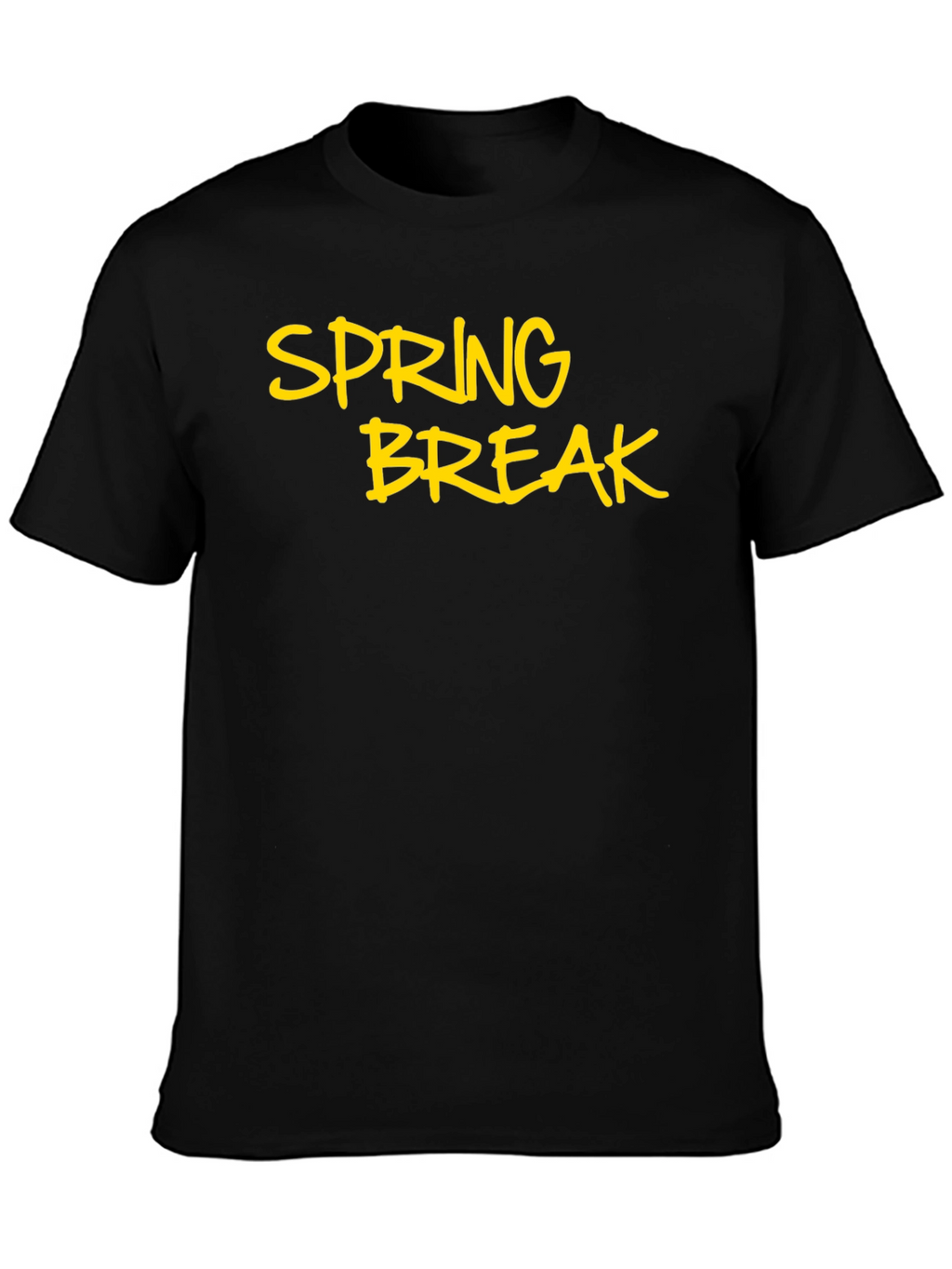 Spring Break Black T-Shirt - Casual Holiday Style