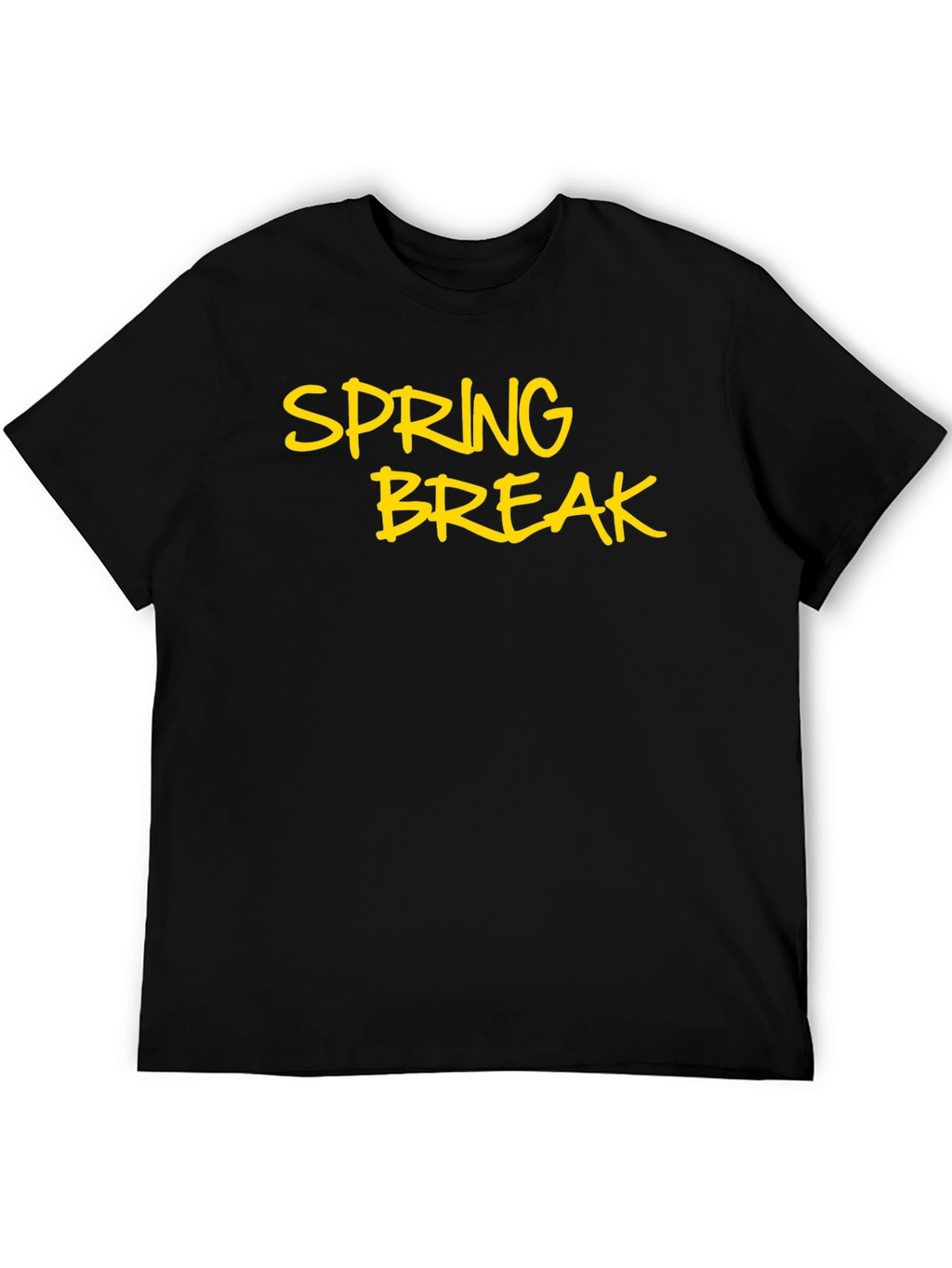 Spring Break Black T-Shirt - Casual Holiday Style