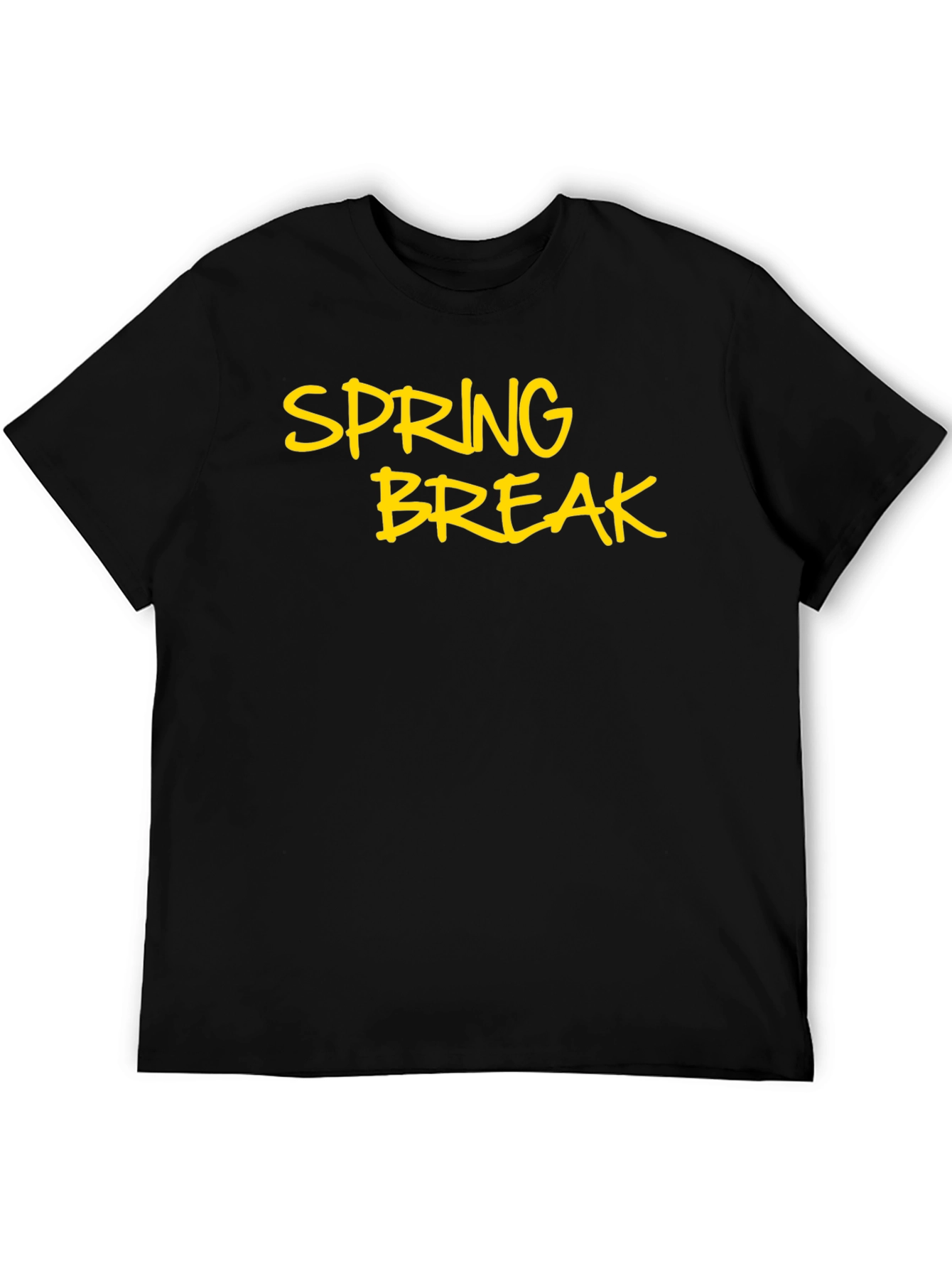 Spring Break Black T-Shirt - Casual Holiday Style