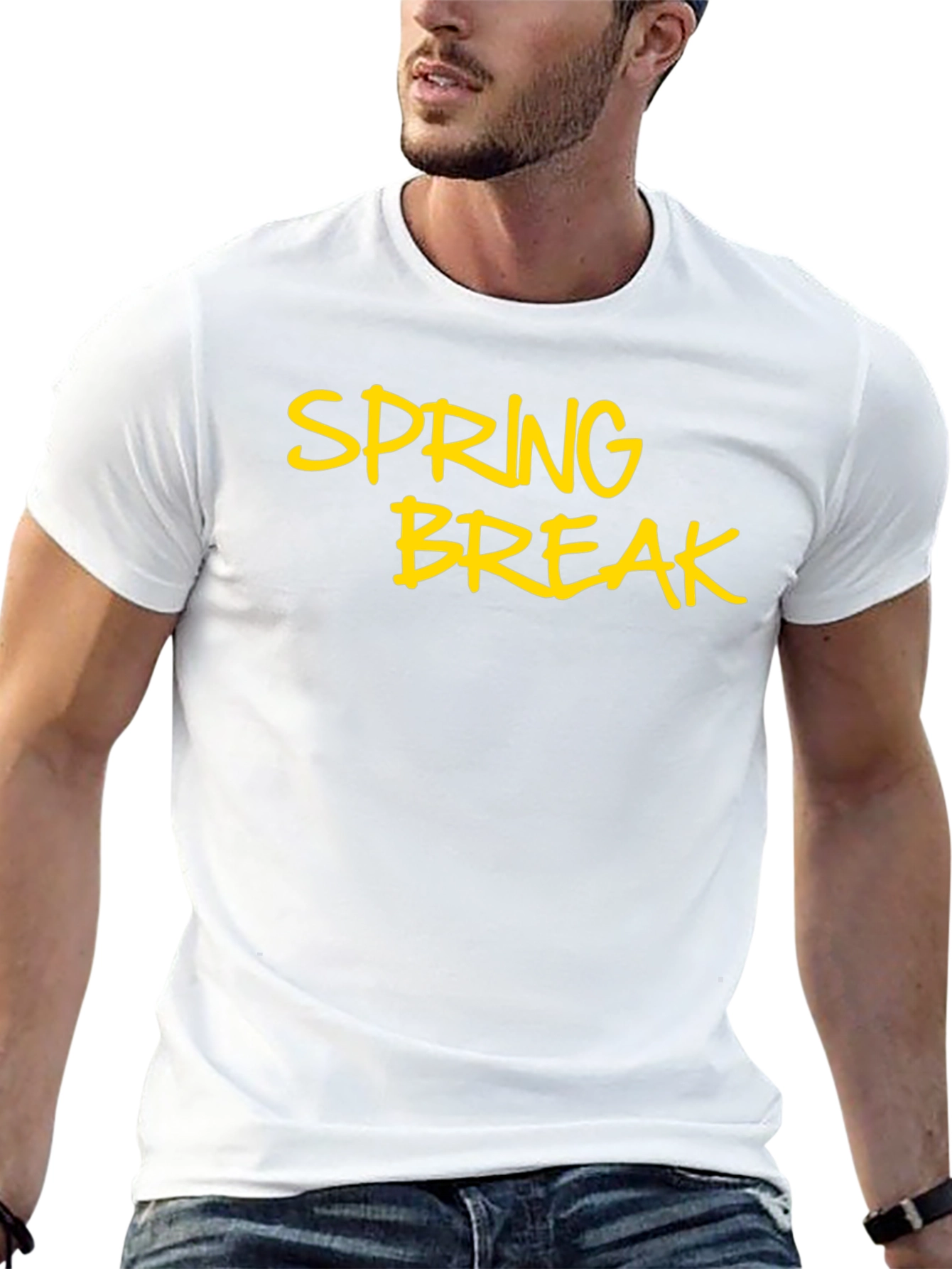 Spring Break Black T-Shirt - Casual Holiday Style