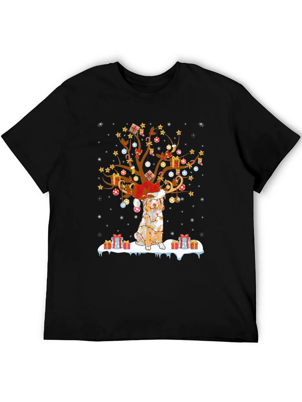 Festive Dog Christmas Tree Tee
