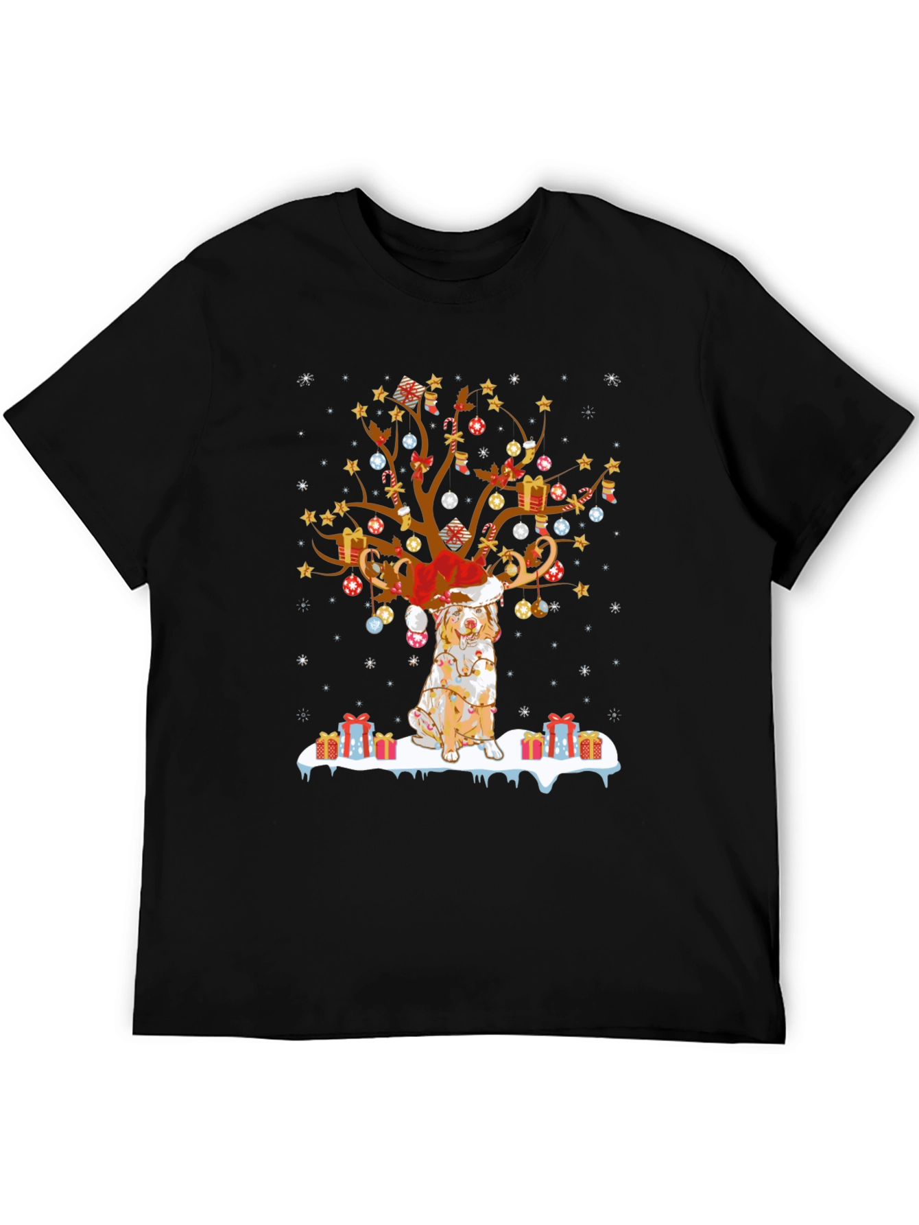 Festive Dog Christmas Tree Tee