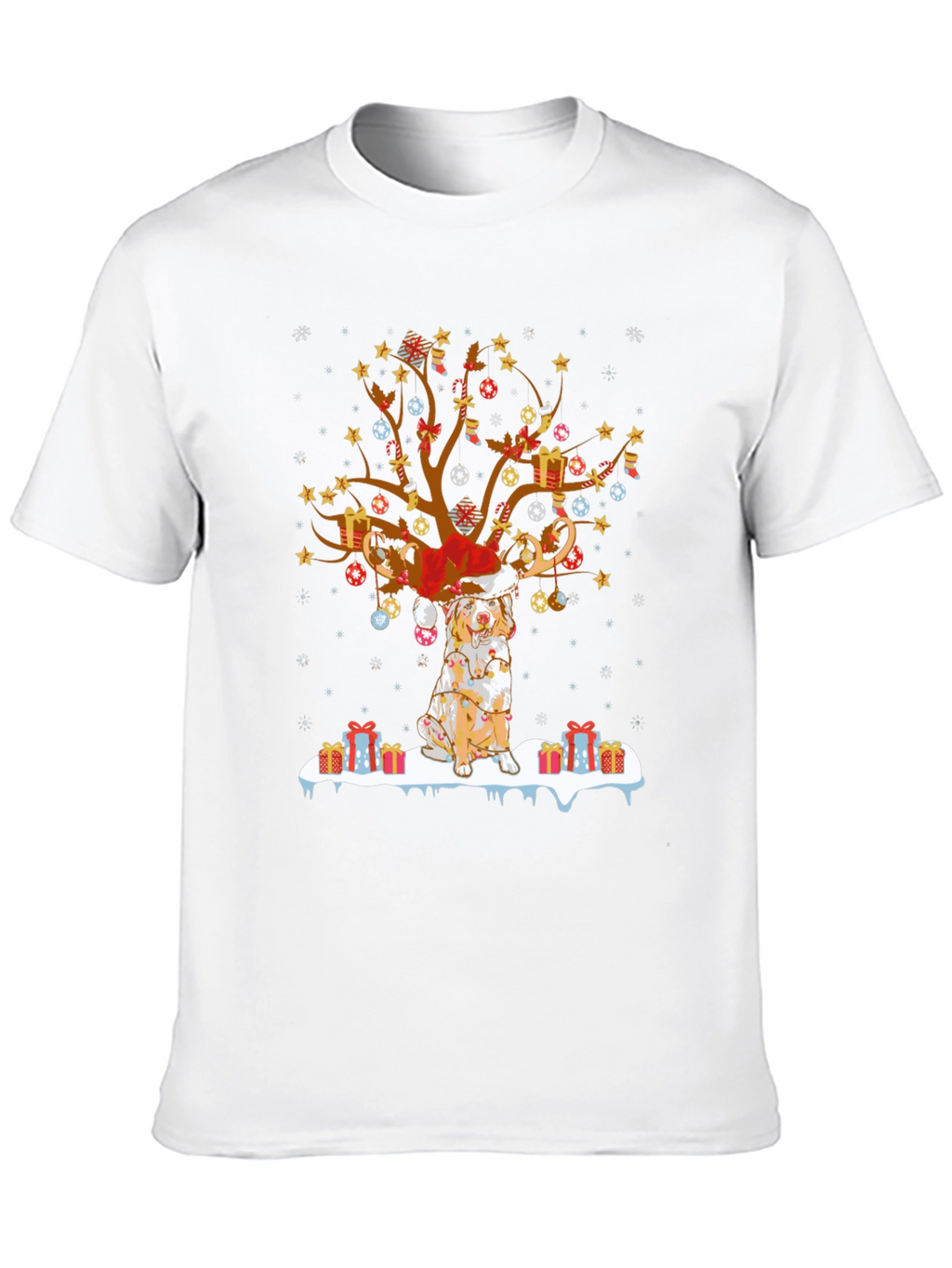 Festive Dog Christmas Tree Tee