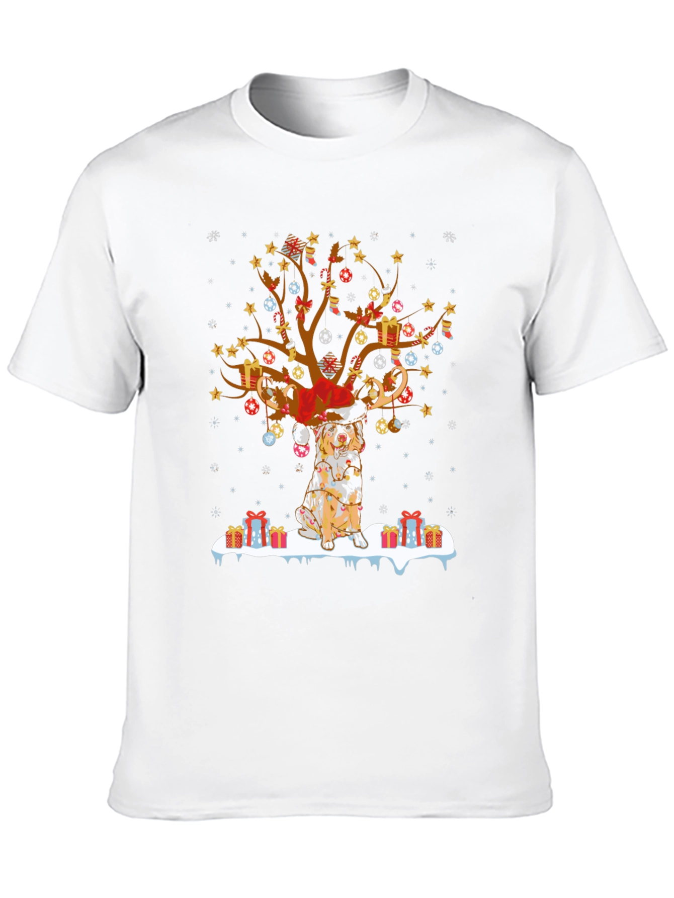Festive Dog Christmas Tree Tee