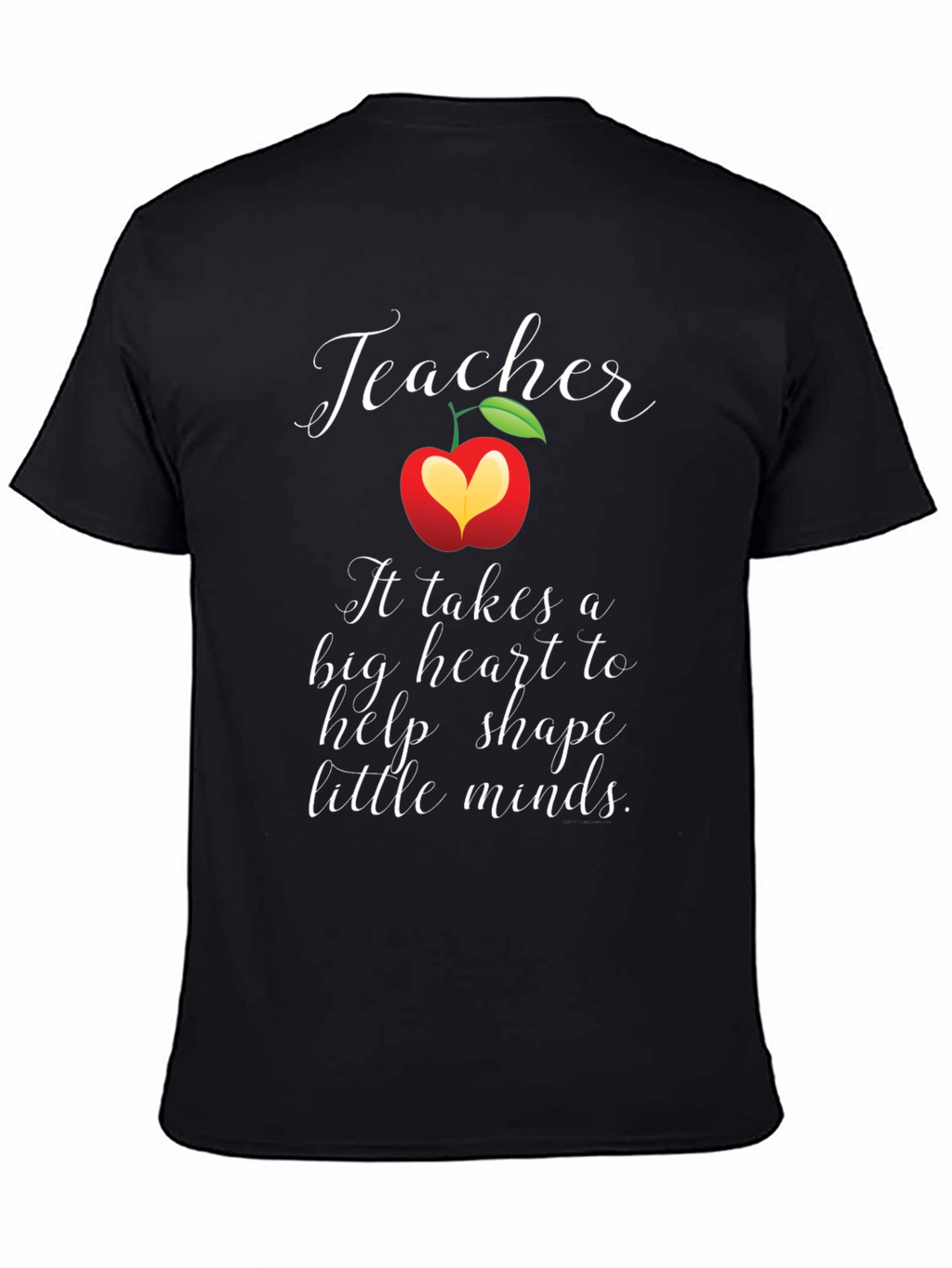 Teacher Heart Apple Graphic T-Shirt