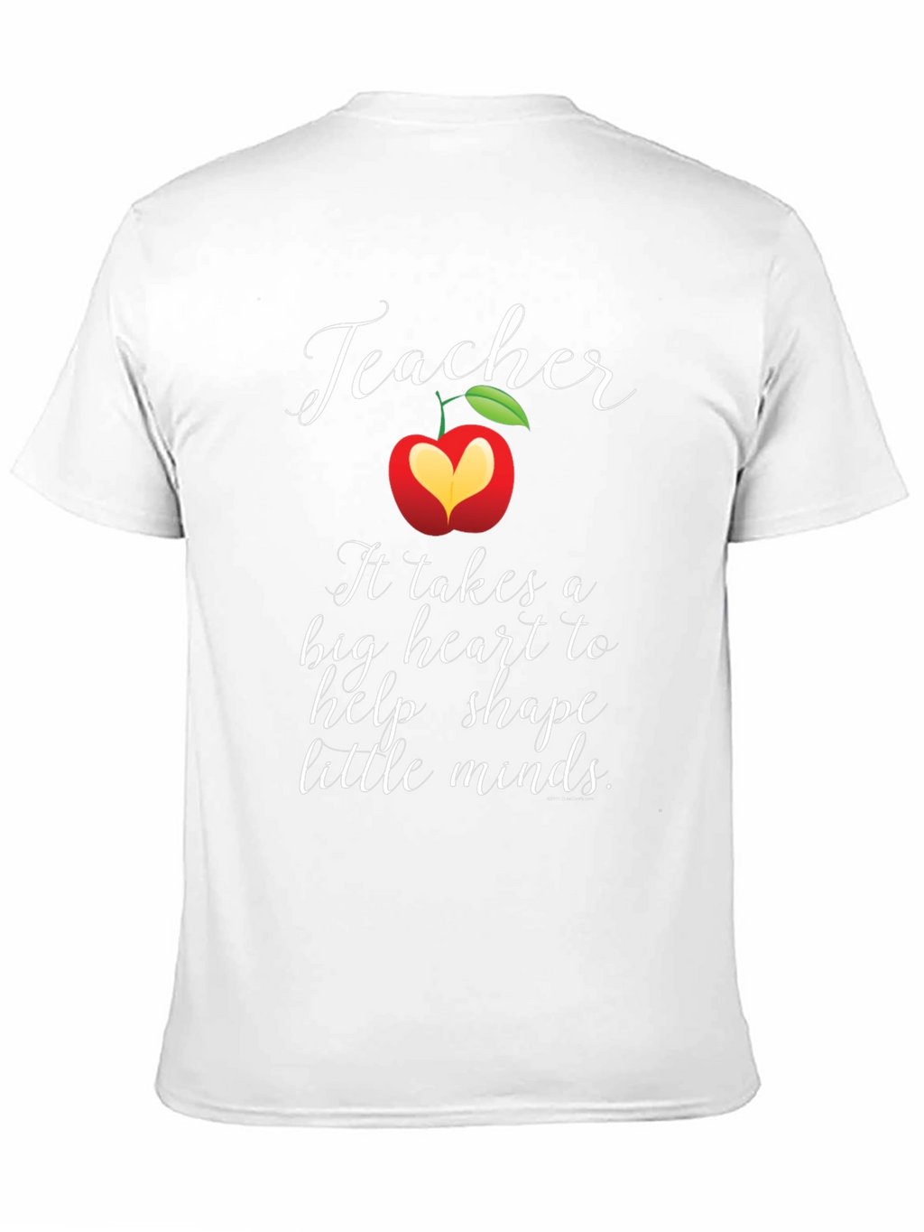 Teacher Heart Apple Graphic T-Shirt
