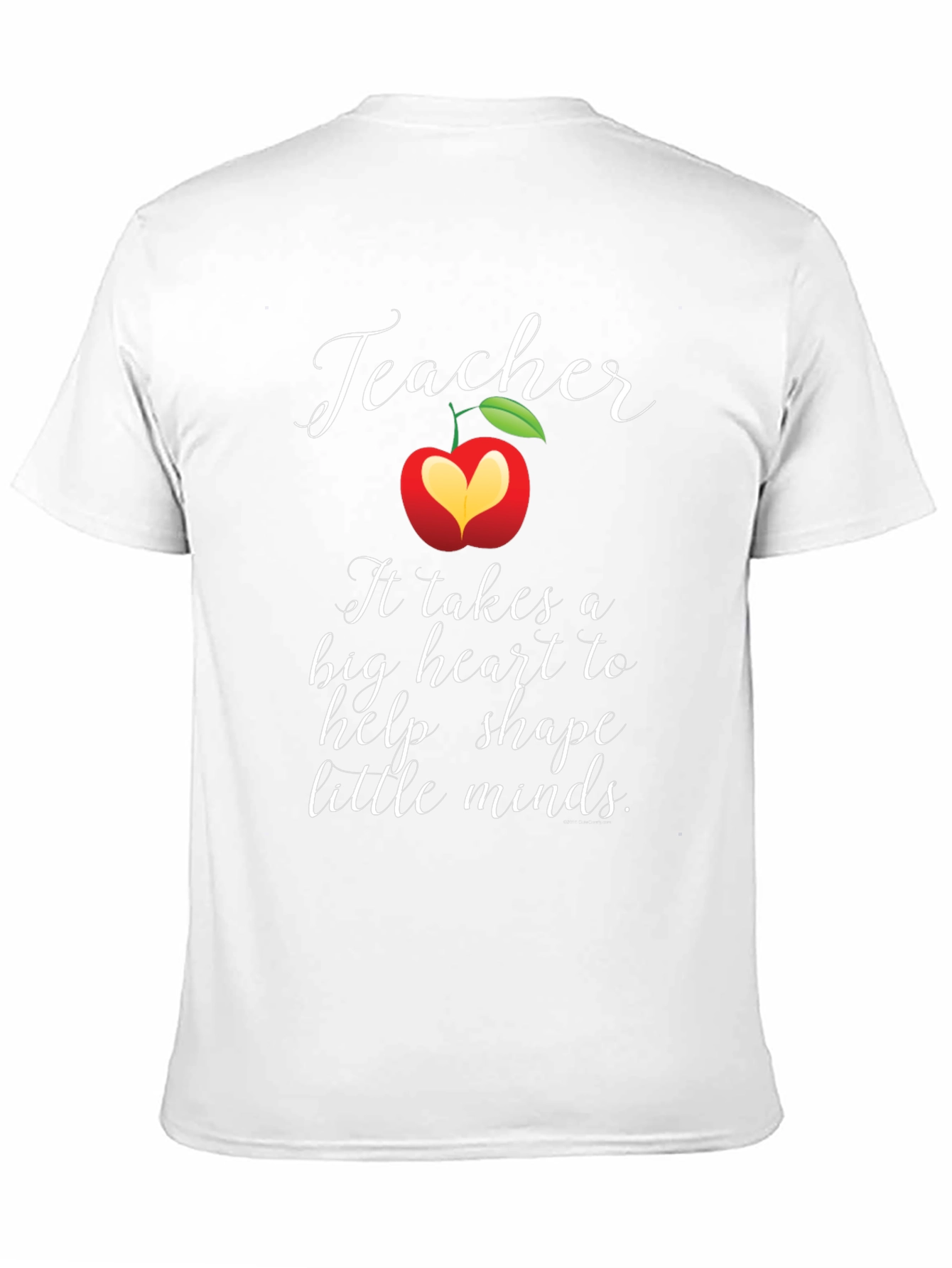 Teacher Heart Apple Graphic T-Shirt