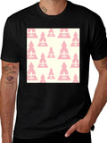 Fleur-de-lis Christmas Tree Pattern T-Shirt