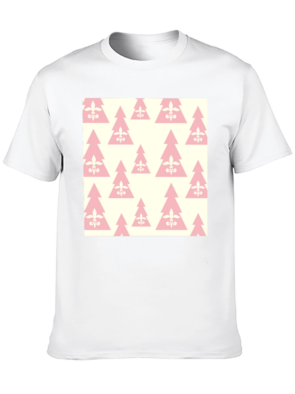 Fleur-de-lis Christmas Tree Pattern T-Shirt