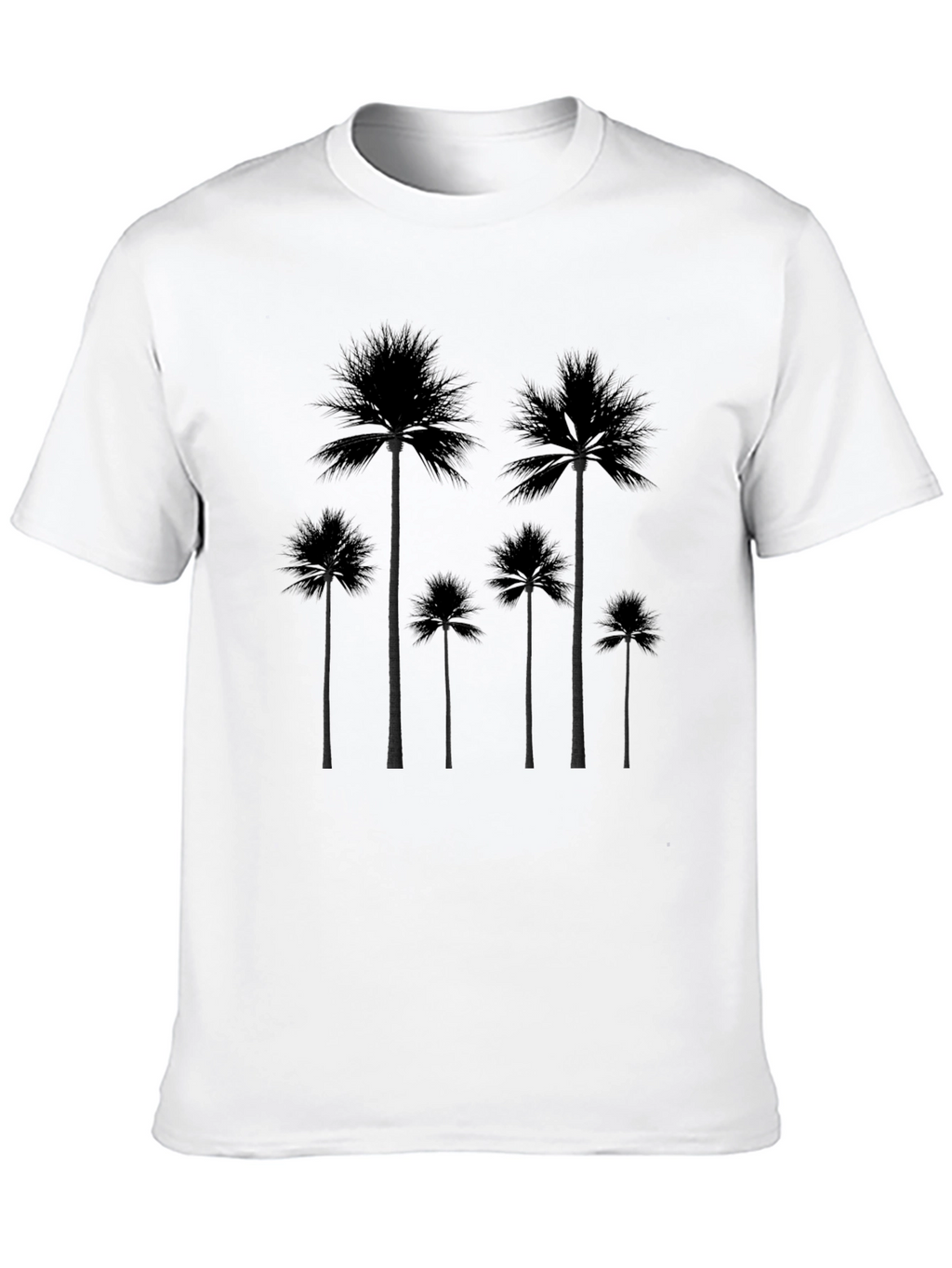 Palm Tree Silhouette Black T-Shirt