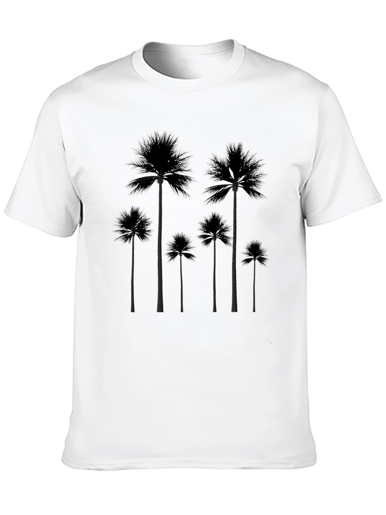 Palm Tree Silhouette Black T-Shirt