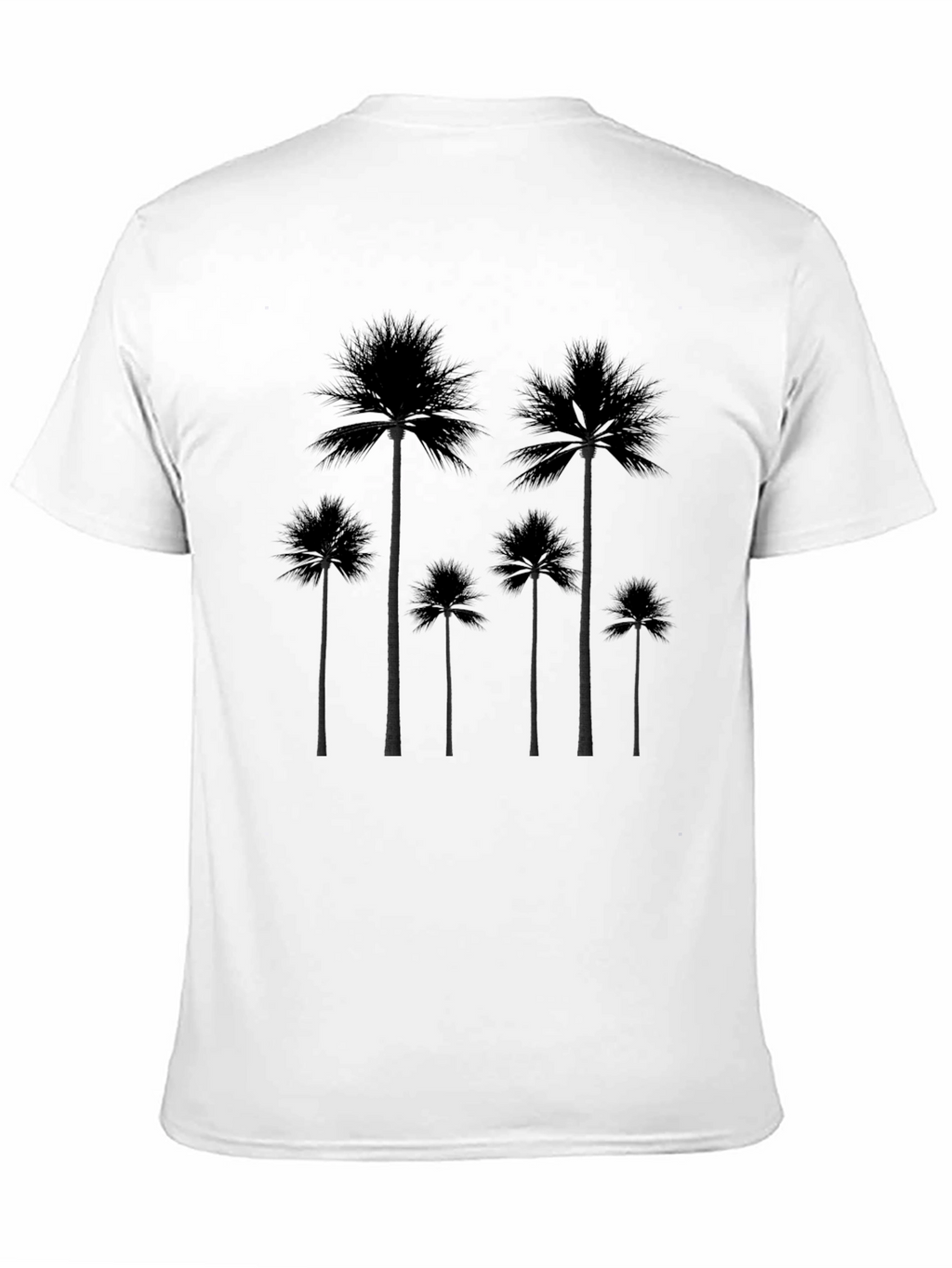 Palm Tree Silhouette Black T-Shirt