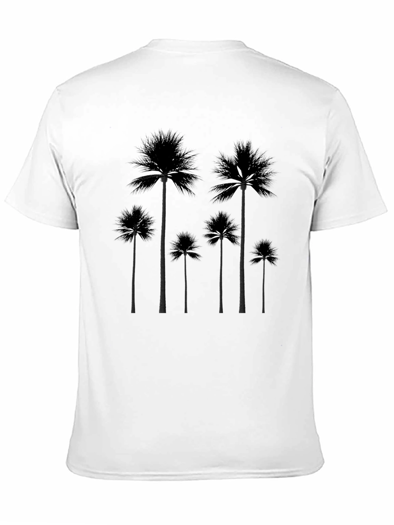 Palm Tree Silhouette Black T-Shirt