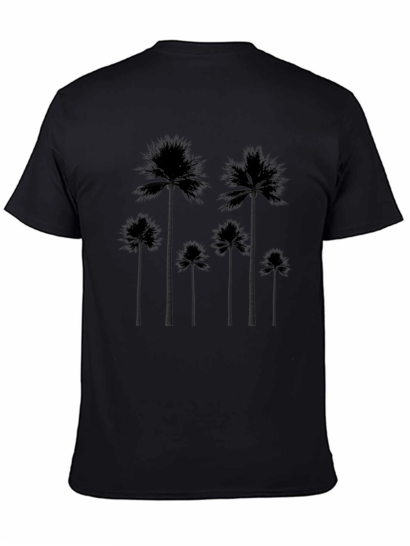 Palm Tree Silhouette Black T-Shirt