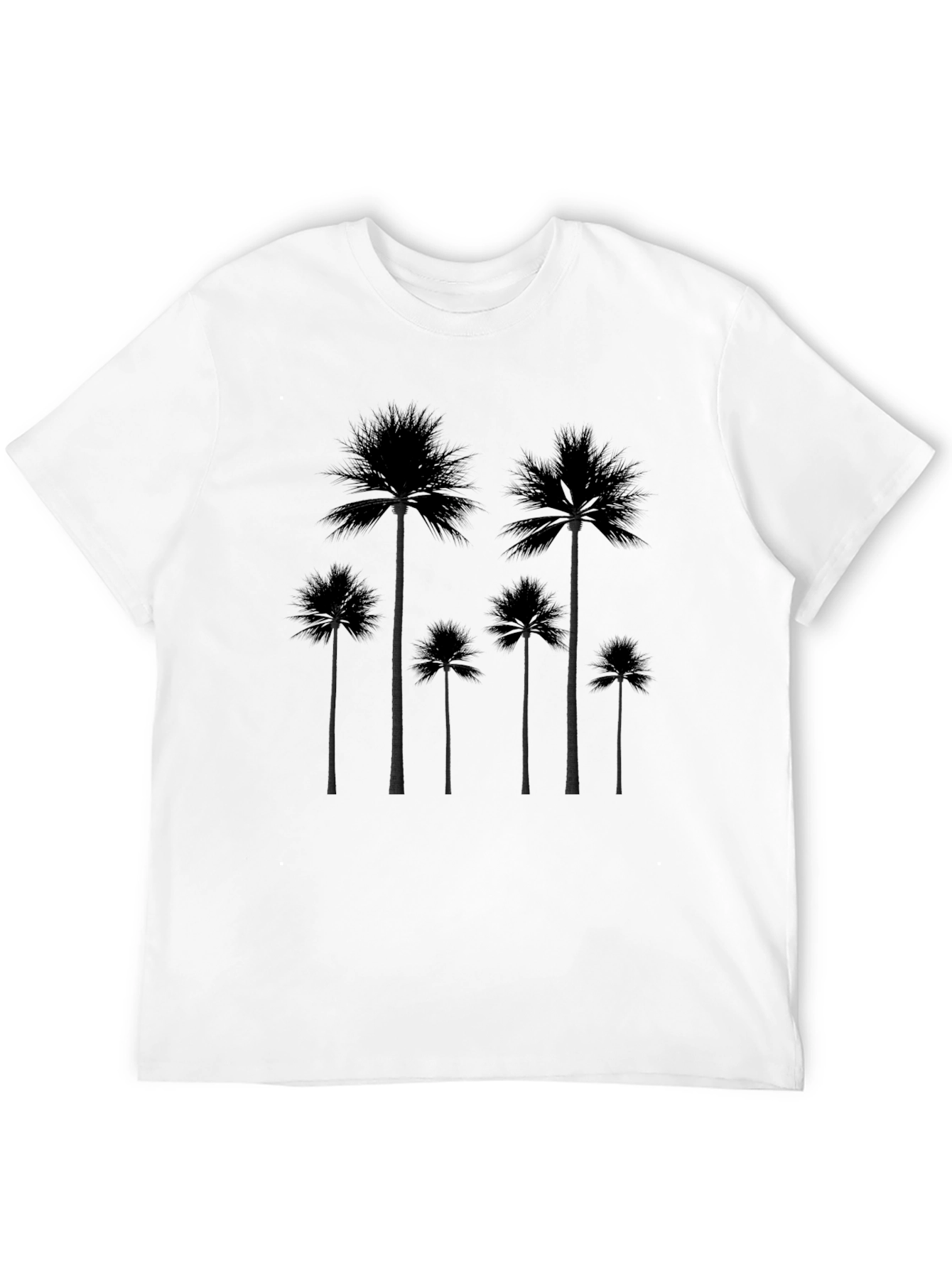 Palm Tree Silhouette Black T-Shirt