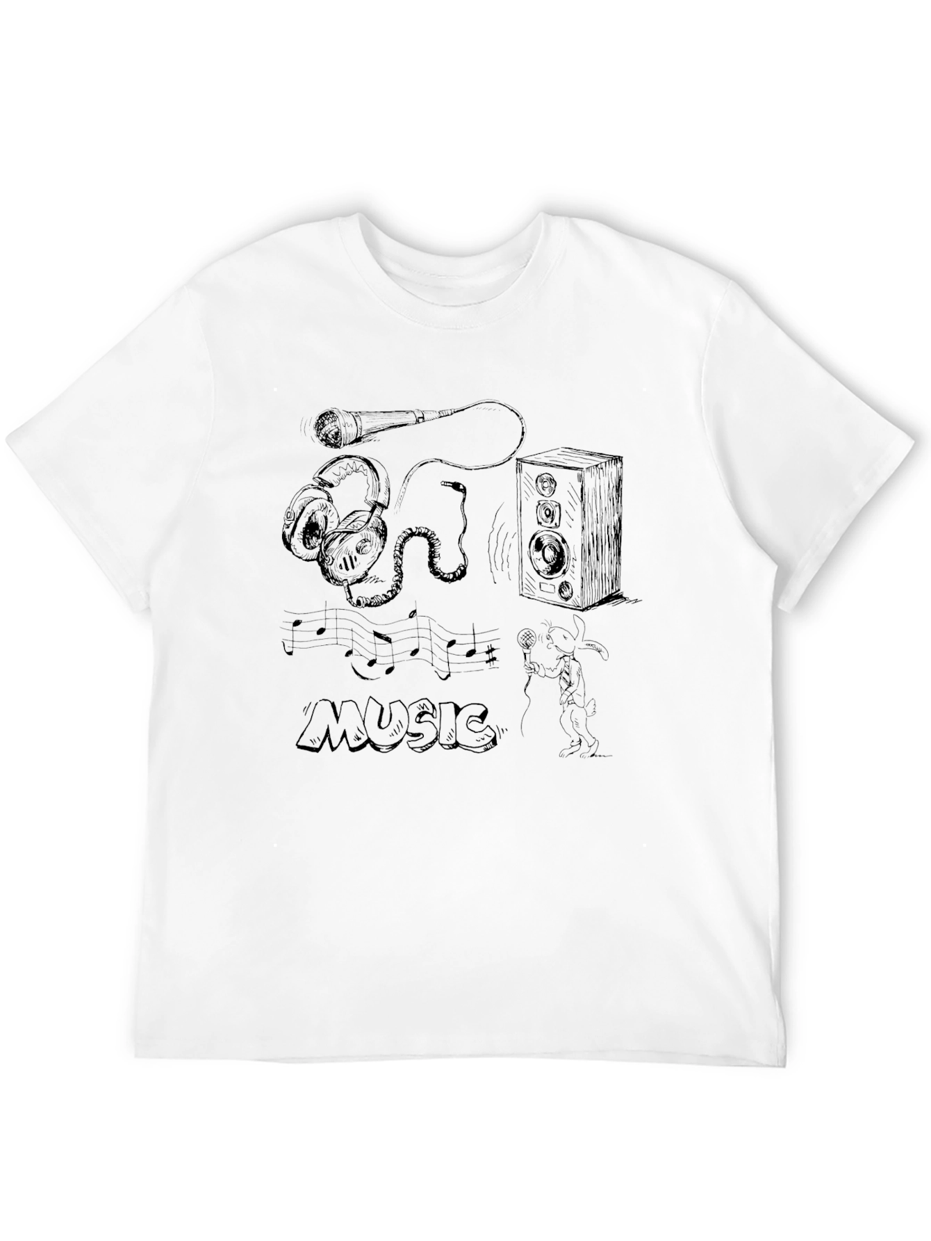 Music Lover Black T-Shirt