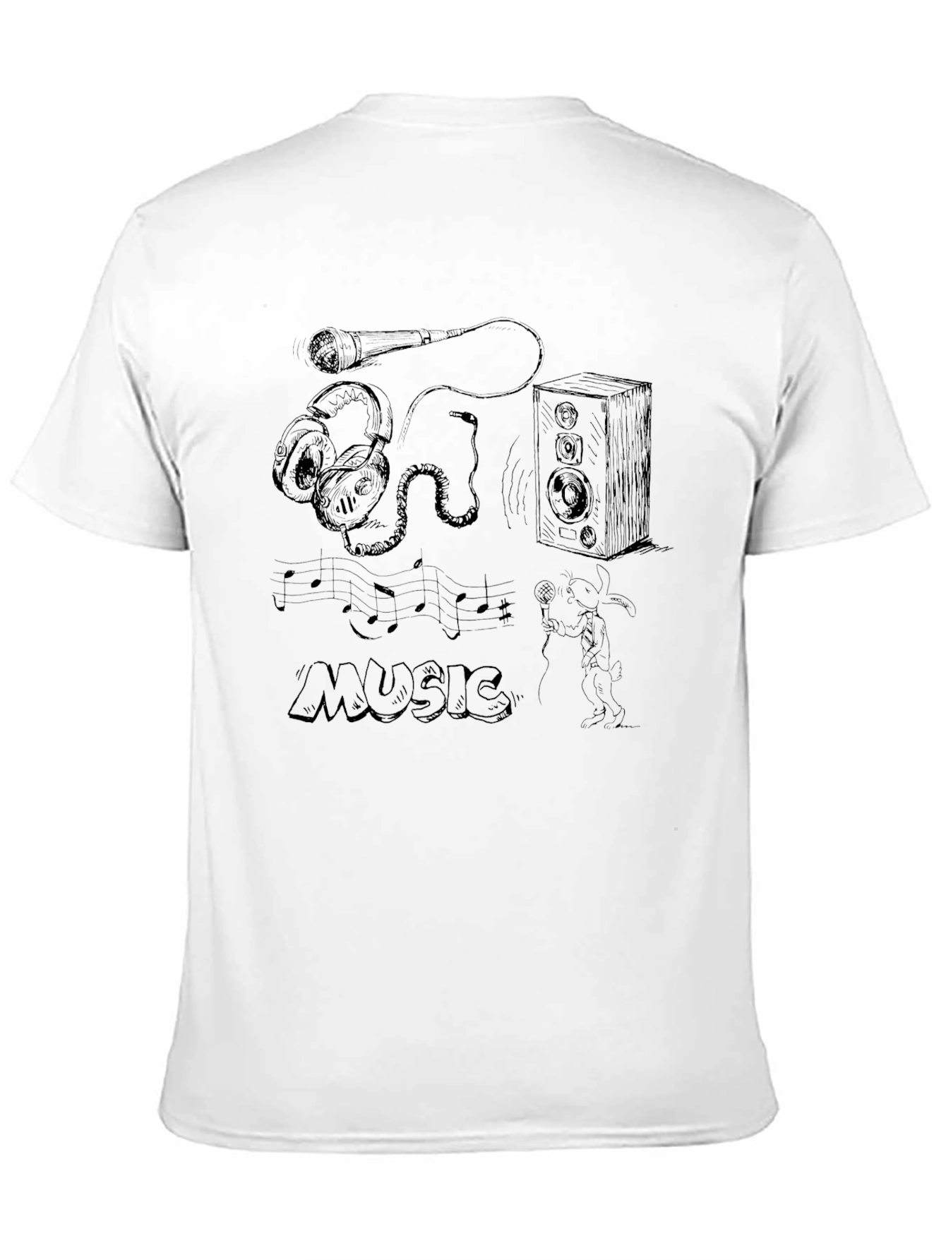 Music Lover Black T-Shirt