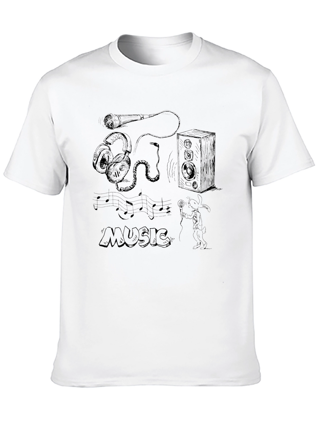 Music Lover Black T-Shirt
