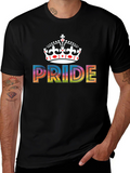 Pride Crown T-Shirt - Rainbow LGBTQ+ Support