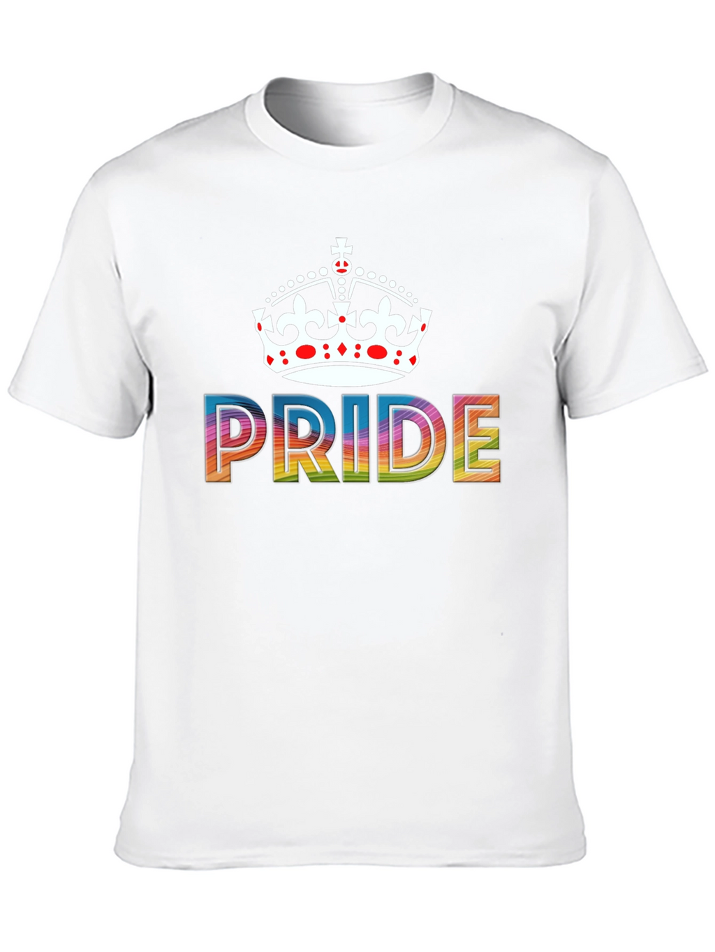 Pride Crown T-Shirt - Rainbow LGBTQ+ Support