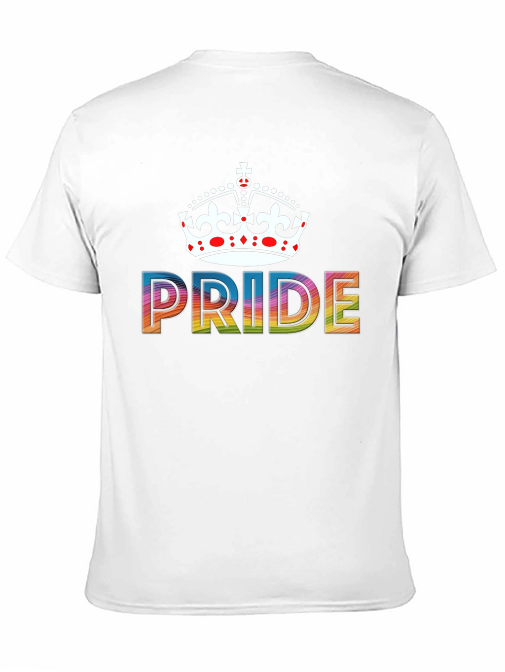 Pride Crown T-Shirt - Rainbow LGBTQ+ Support
